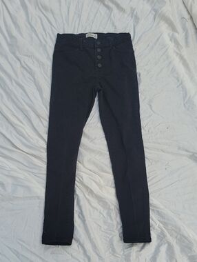 Jordache Black Skinny High-Rise Button-Fly Jeans Size 12 Women's